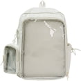 thumbnail image 1 of Yvsxxv Clear Ita Backpack, Transparent Pin Display Rucksack, White, 1 of 7