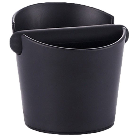 Yvsxxv Coffee Knock Box, Small Knock Box Coffee Grind Knock Box Espresso Coffee Grounds Puck Dump Bin Grind Waste Bin with Detachable Knock Bar