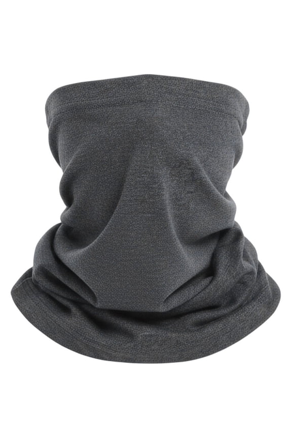 Elastic Bandana, Silver Fiber EMF Blocking Neck Gaiter, Unisex Daily Protection Accessory, Grey, 1 Pc