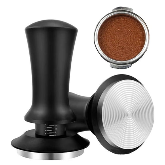 Yvsxxv Espresso Tamper, 51mm Spring-Loaded Calibrated Tamper with Stainless Steel Base and Handle Tamper Balanced Fixed Coffee Tamper