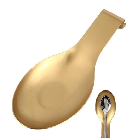 Yvsxxv Fish Shape Spoon Rest for Stove Top Rust Resistant Stainless Steel Metal Spoon Holder for Kitchen Counter Cooking Utensil Rest
