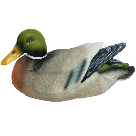 Yvsxxv Green Floating Duck Decorative Figurine Courtyard Pond Pool Decor 1Pc