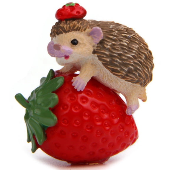 Yvsxxv Handmade Mini Hedgehog Decorative Figurine Creative Landscape Desktop Decor 1Pc