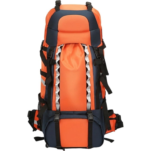 Yvsxxv Heavy Duty Outdoor Backpack, Waterproof Reflective Rucksack, Orange