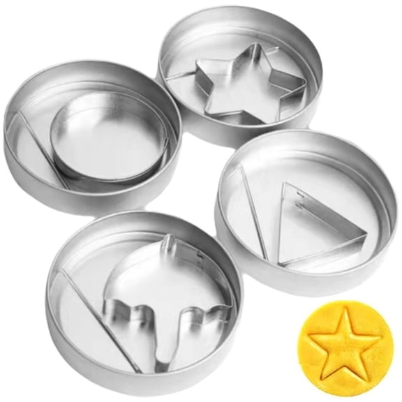 Yvsxxv Korean Sugar Candy Making Tools, Stainless Steel Cookie Cutters Biscuit Molds, Sugar Game Kit Cake Molds for Party Sugar Game Cookies Making