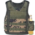 thumbnail image 1 of Yvsxxv Mini Camouflage Beer Vest, Beer Cooler Jacket Adjustable Drink Bottle Vests Holder Beverage Cooler Holder for Cans or Bottles Decoration, 1 of 7