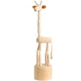 thumbnail image 1 of Yvsxxv Movable Wooden Giraffe Puppet Figurine, Handcrafted Desktop Home Decor, 1 of 7