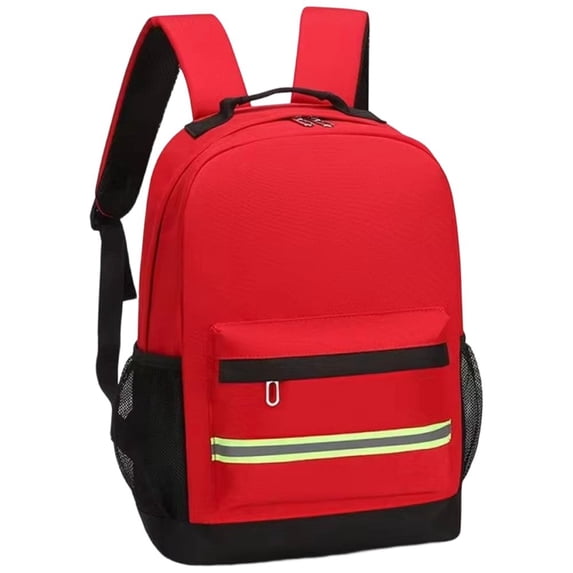 Yvsxxv Outdoor Emergency Backpack, Large Capacity Waterproof Rucksack, Red