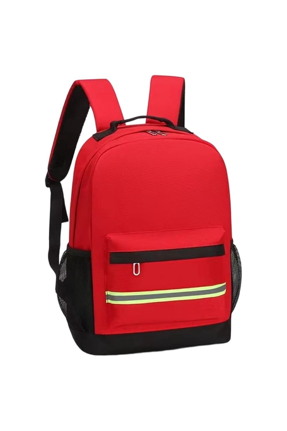 Outdoor Emergency Backpack, Large Capacity Waterproof Rucksack, Red
