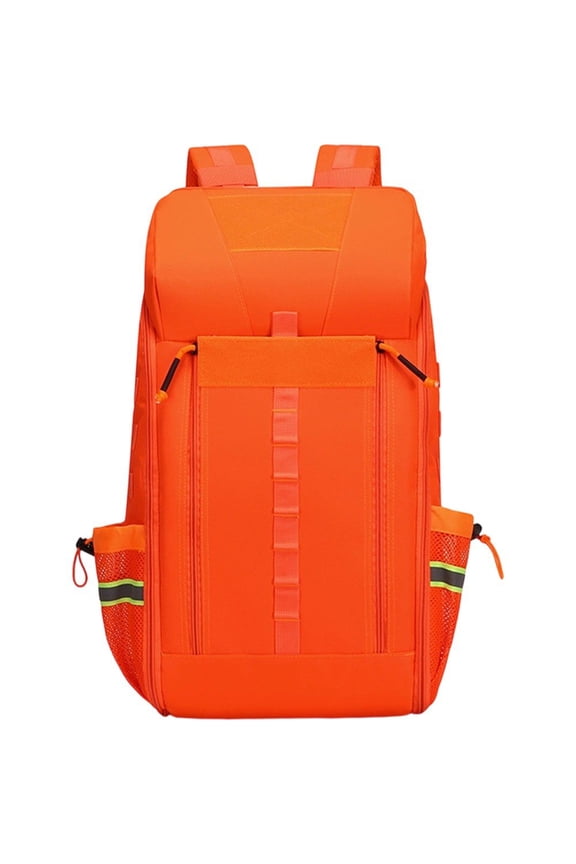 Outdoor Emergency Backpack, Waterproof Reflective Rucksack, Orange