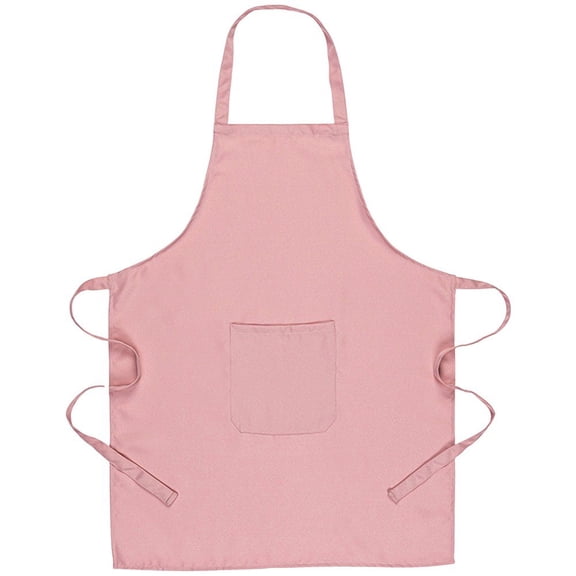 Yvsxxv Pink Adjustable Antifouling Cross Back Cooking Apron, With Pockets, Chef Baker Waitress, 1 Pc