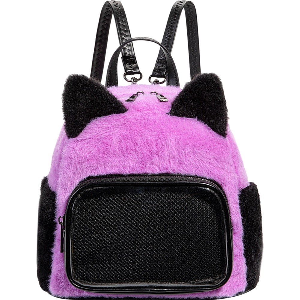 Yvsxxv Purple Plush Ita Backpack, Women Pin Display Daily Backpack, 1 Pc