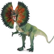 Yvsxxv Realistic Dilophosaurus Decorative Figurine, PVC Dinosaur Statue 7.28x1.77x4.92in for Home Decor