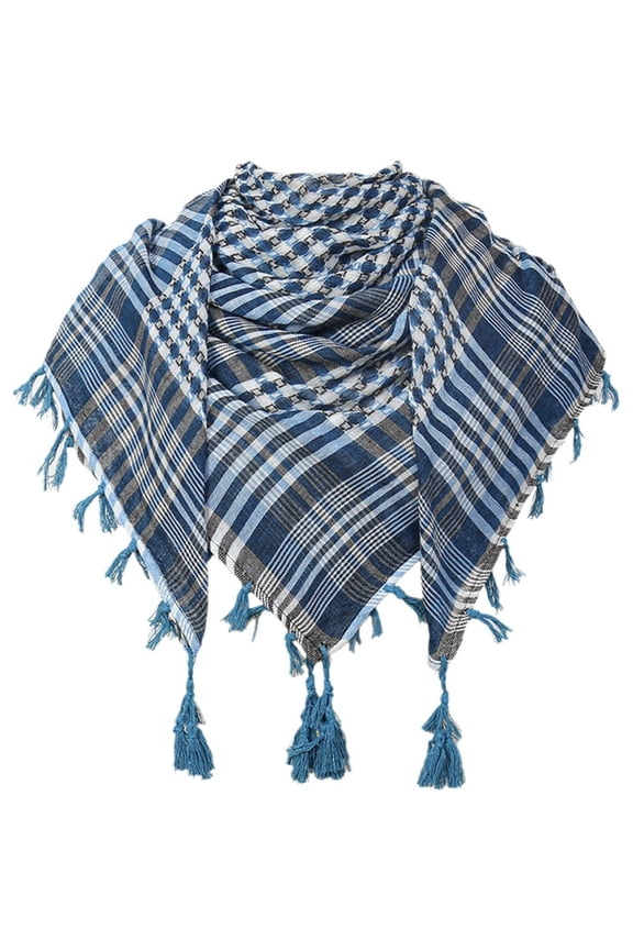 Square Multi-Use Bandana Head Wrap, Polyester Outdoor Desert Neck Scarf, 48.43*48.43inch