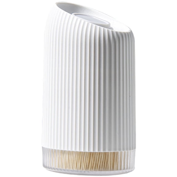 Yvsxxv Toothpick Dispenser with 300 Wooden Picks, Toothpick Box Portable Toothpick Holder Stand Sliding Lid Toothpick Jar for Home