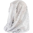 thumbnail image 1 of Yvsxxv White Sequin Head Wrap Bandana, Sparkly Fashion Hair Scarf, 16.54*17.72inch, 1 of 7