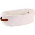 thumbnail image 1 of Yvsxxv Woven Storage Basket With Double Handles Cotton Rope Basket Toy Storage Organizer for Living Room Baby Nursery Drawer, 1 of 7