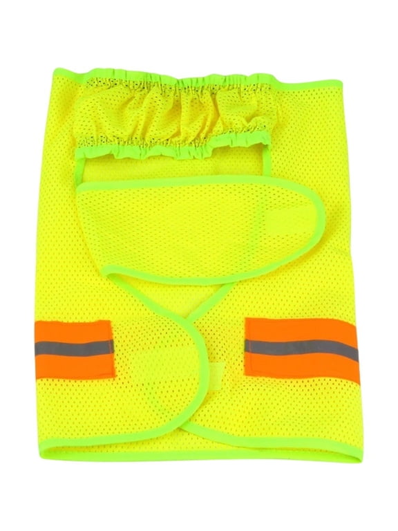 Yellow Full Face Neck Shield Hard Hat Sun Visor, Outdoor Work Safety Hat, 1 Pc