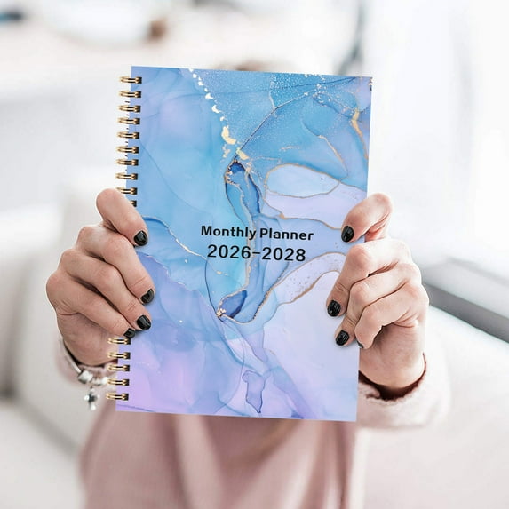 Ywbawe 2026 2027 2028 Three-Year Monthly Planner Organizer with Flexible Hardcover and Inner Pocket for Scheduling and Notes