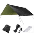 thumbnail image 1 of Ywbawe 3x4 Meter Waterproof Camping Tarp with Aluminum Poles and Ropes for Outdoor Shelter, 1 Set, 1 of 3