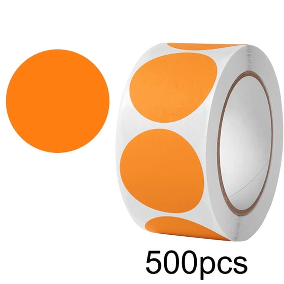 Ywbawe 1-Inch Round Adhesive Dot Labels Color Coding Labels for Scrapbooking, Organizing, and Crafting, 500 Labels