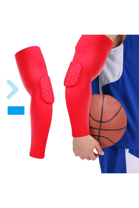 Breathable Spandex Arm Sleeves for Basketball Running Cycling Elbow Support, 1-Pair