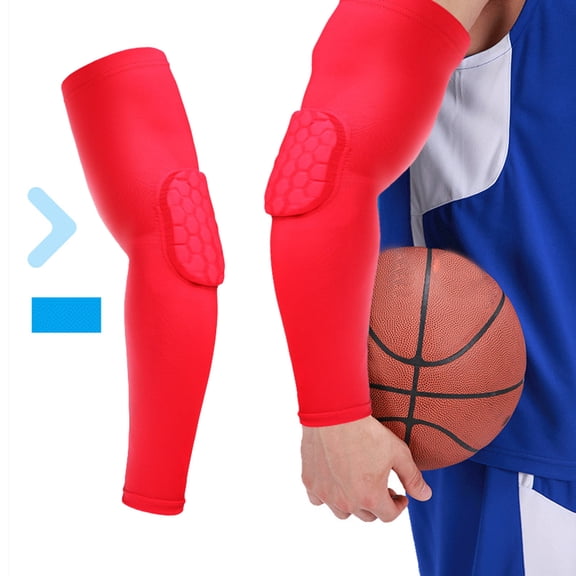 Ywbawe Breathable Spandex Arm Sleeves for Basketball Running Cycling Elbow Support, 1-Pair