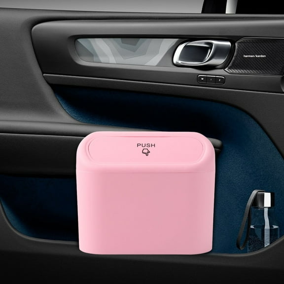 Ywbawe Car Trash Can, Car Seat Back Door Hanging Storage Box Multi-functional Automotive Organizer for Car Supplies, Travel Accessories, Road Trip Essentials, and More