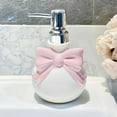 thumbnail image 1 of Ywbawe Ceramic Soap Lotion Dispenser Set with Bowknot Design for Kitchen Bathroom Countertop Decor 2-Pack, 1 of 6
