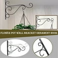 thumbnail image 1 of Ywbawe Indoor and Outdoor Greenery Pot Hanging Bracket Metal Hook Hanger for Wall-Mounted Greenerys, for Garden and Home Decor, 1 of 9