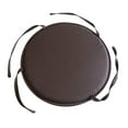 thumbnail image 1 of Round Indoor Outdoor Chair Cushion with Ties, Polyester Fiber Seat Pad for Dining and Garden Chairs, 1 of 6