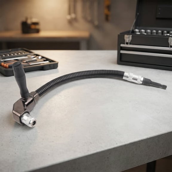 Ywbawe Flexible Shaft Screwdriver - 1/4 Inch Corner Wrench with Quick Release for Tight Spaces Automotive Repair - 1 Kit