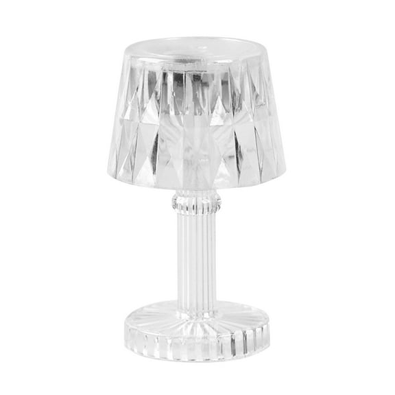 Ywbawe LED Desk Lamp, Mini Night Light, Plastic Mini Table Lamp, Battery-Powered LED Light, Button Control, Bedroom Decoration,1-Count