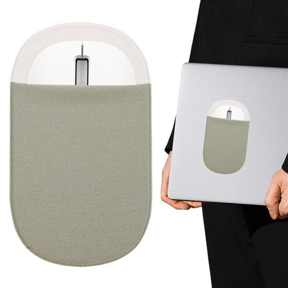 Laptop Mouse Holder, Sticky Mouse Storage Pouch, Self-Adhesive Lycra Organizer, Laptop Back Pouch, Non-Residue Adhesive Pouch, Workspace Mouse Storage,Mouse Holder, Mouse Pouch
