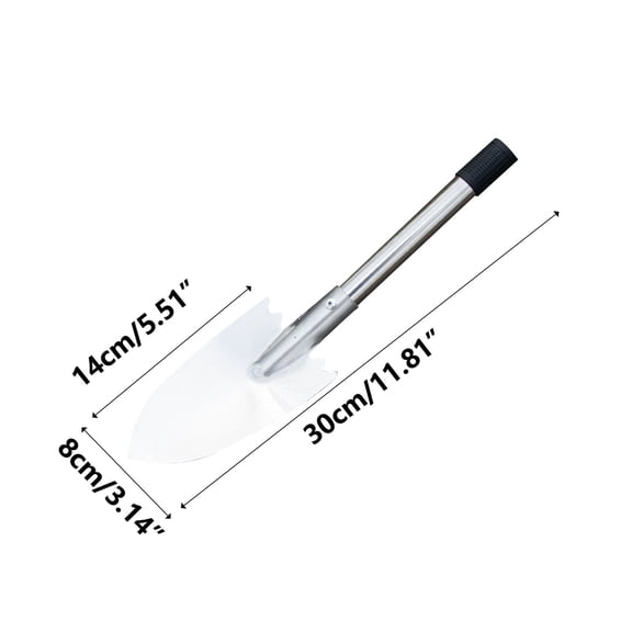 Ywbawe Stainless Steel Garden Trowel for Potting Soil and Digging, Mini Hand Shovel for Indoor and Outdoor Gardening, 1-Pack