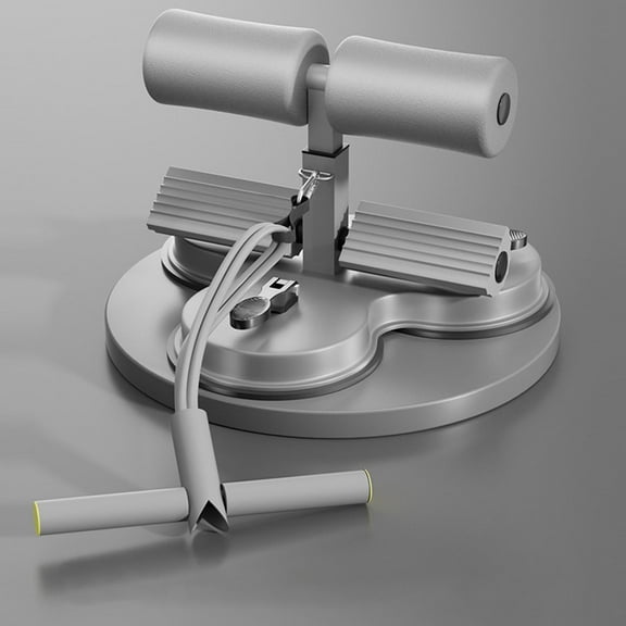 Ywbawe Stainless Steel Sit Up Assist Abdominal Roller with 3 Suction Cups and Drawstring for Home Gym Workout, 1-Pack