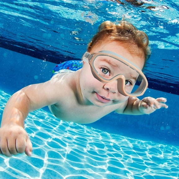 Ywbawe Swimming Goggles, Dive Mask, Wide Vision Protective Eyewear, Adjustable Strap for Training, 1-Pack