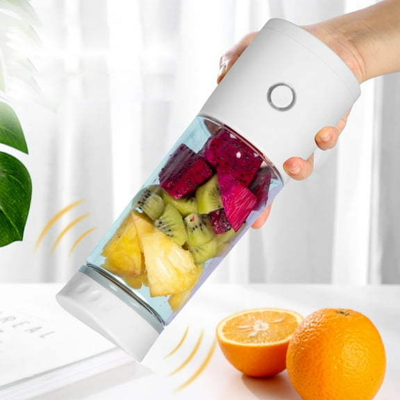 Ywbawe USB Rechargeable Portable Blender Cup with 4 Stainless Steel Blades, 400ml Travel Shaker Bottle for Smoothies, Juices, Shakes, 1 Count