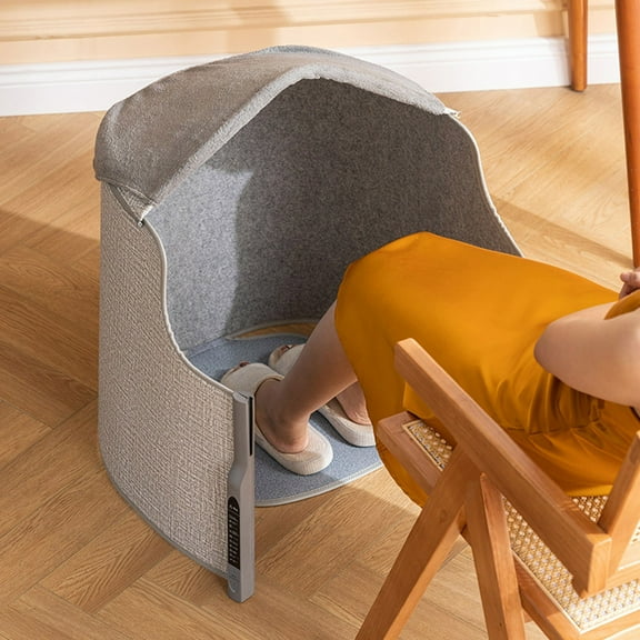 Ywbawe Under Desk Heater Roll Up Storage Space Saving Electric Foot Warmer for Office Study Room 1 Count