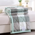 thumbnail image 1 of Ywbawe Washed Cotton Summer Cool Quilt, Lightweight Bedding, Machine Washable, Twin Size 150x200cm, 1-Piece, 1 of 6