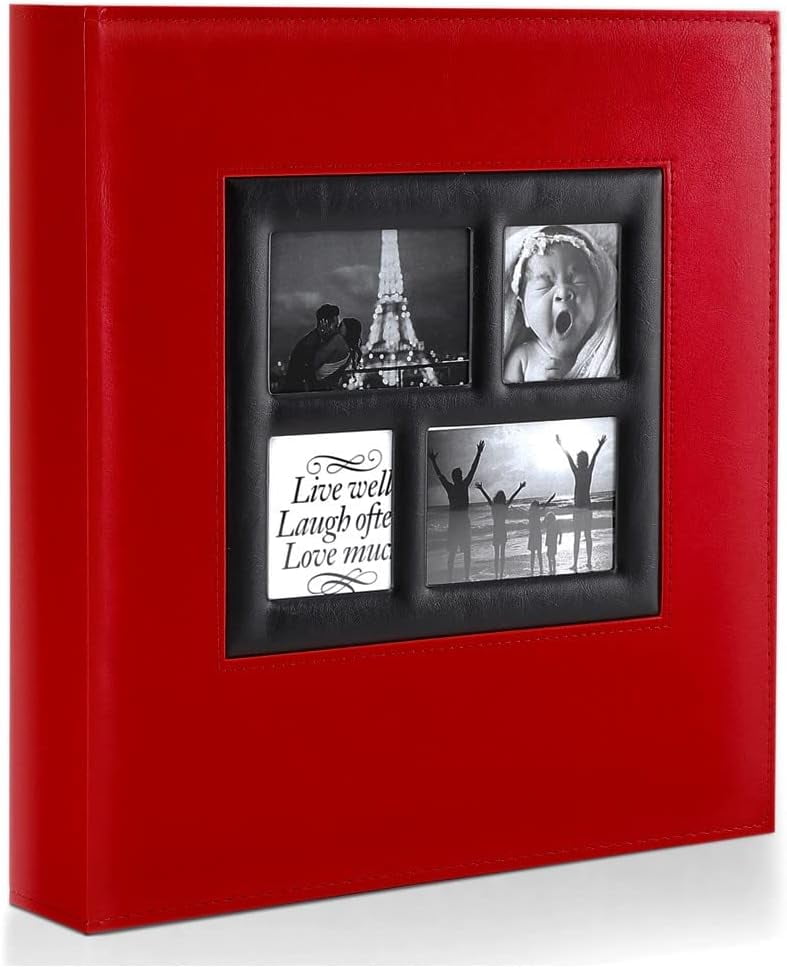 large photo album with diamond decor, 35x35 cm, up to 720 photos