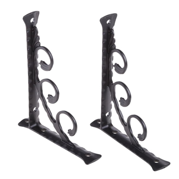 Ywmsfl 1 Pair Right Metal Floating Shelf Brackets Wall Mounted Brackets for Table Work for Bench Bookcases Space