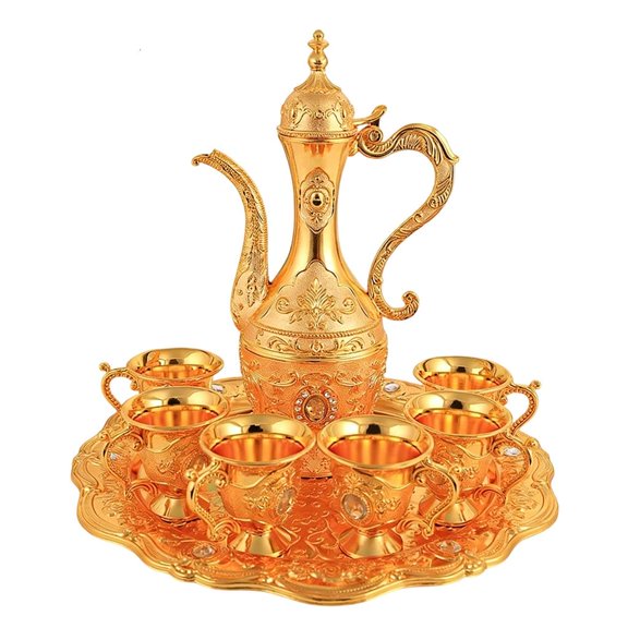 Ywmsfl 1 Set Easy to Maintain Kirsite Wine Flasks Shimmering Ornament Ideal for Modern Households Feature Simple