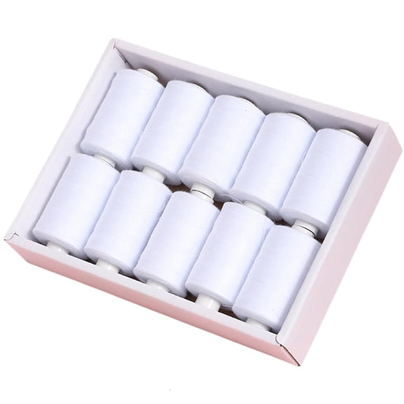 Ywmsfl 10 Assorted Color Polyester Thread Set for Sewing Machines and Crafting Projects
