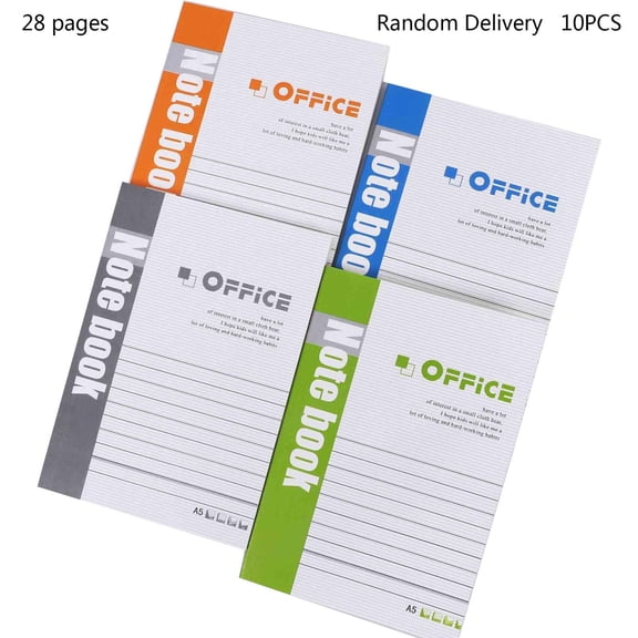 Ywmsfl 10 Pack Lined Diary Notepad Portable Journal Notebook for Student Office Worker