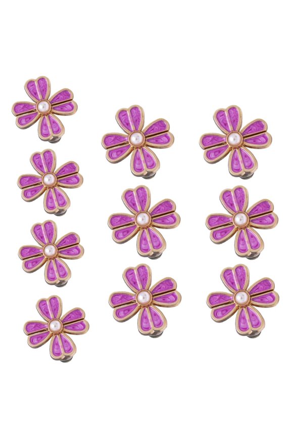 10 Pairs Trousers Waist Tightener Button Pins Flowers Jeans Waist Buckles Simple Installation Trouser Button Pins