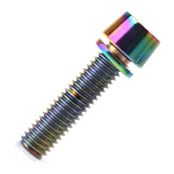 Ywmsfl 10Pcs Bicycles Stem Screw Bike Stem Bolts Tapered Head Bolts Screws with Washers Bike Steering Handlebar Part M5x20mm