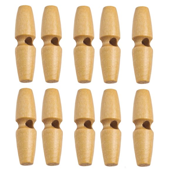 Ywmsfl 10Pcs Wooden Button Single Hole Sewing Button Fasteners For Garment Repair Bag Making Clothing Sewing Accessories