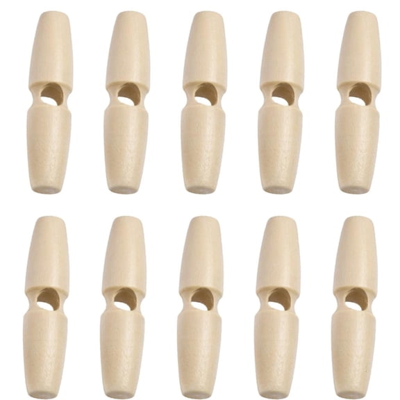 Ywmsfl 10Pcs Wooden Button Single Hole Sewing Button Fasteners For Garment Repair Bag Making Clothing Sewing Accessories