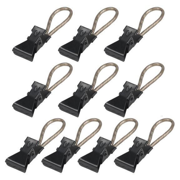 Ywmsfl 10pcs Sturdy Metal Materials Towel Clip With Hanging Hoop Portable for Kitchen Bathroom and Household Daily Use